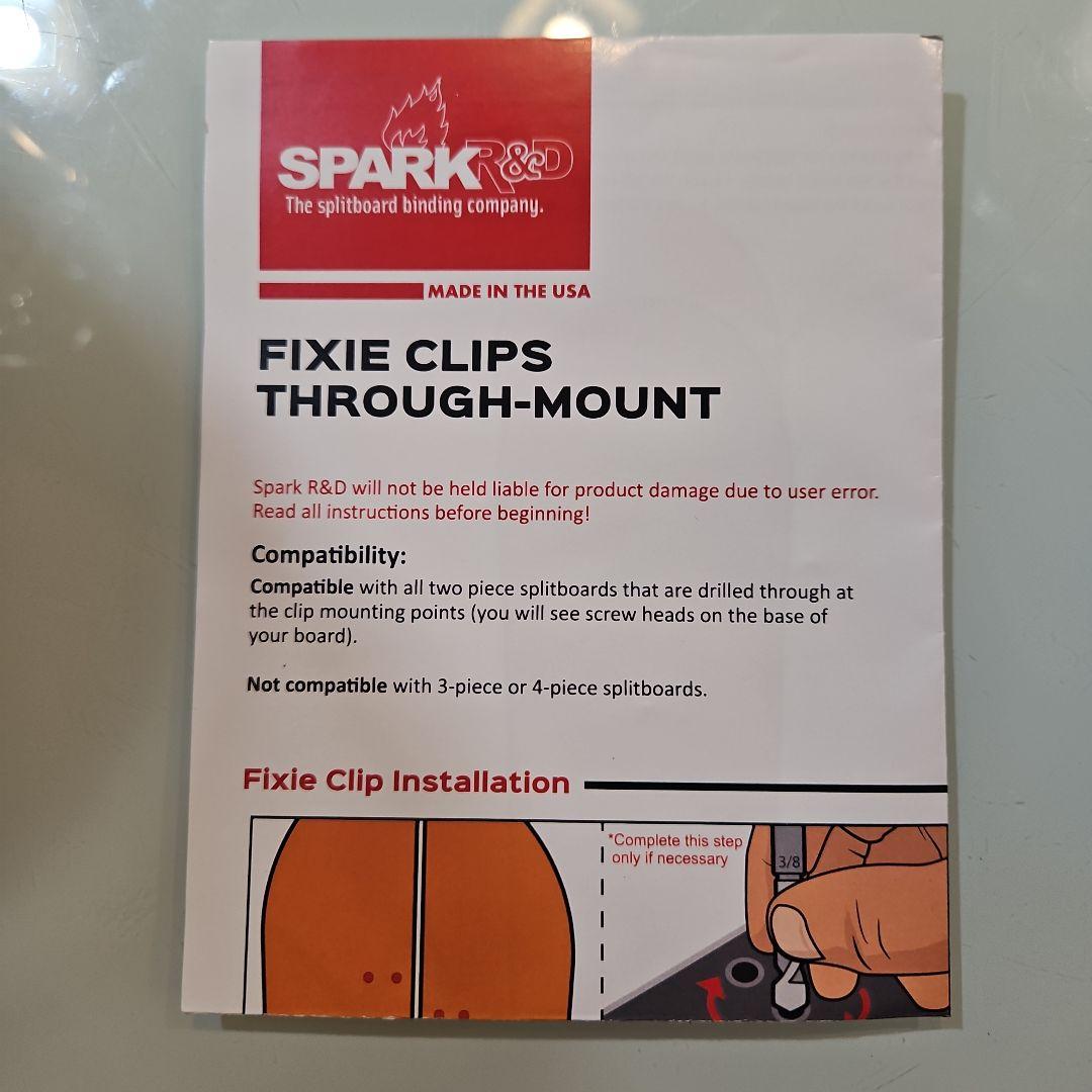 スノーボード SPARK R&D FIXIE CLIPS THROUGH-MOUNT SPARK R&D】 スパーク 【Fixie Clips Through-Mount Metal