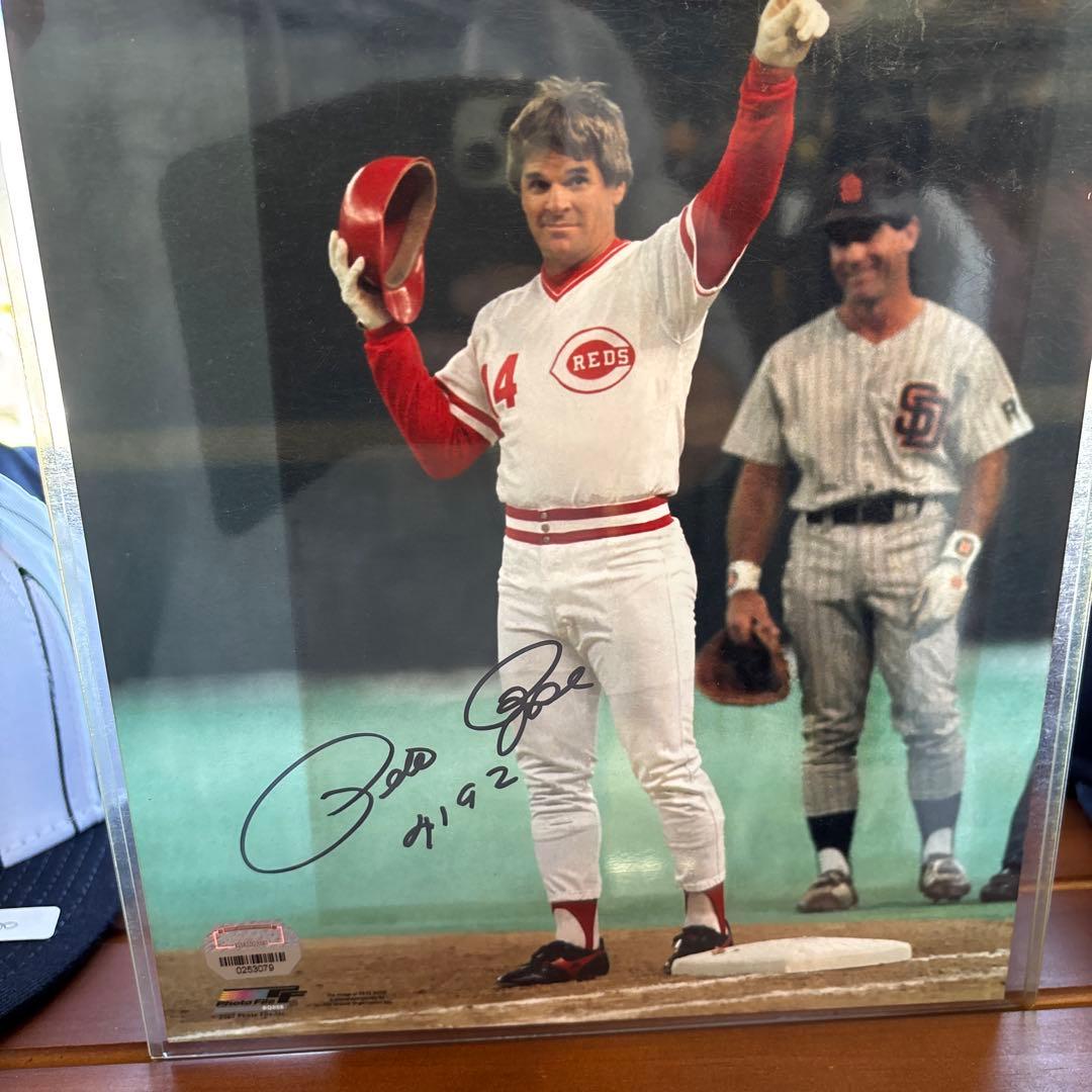 【2月SALE】MLBピート・ローズ サイン入り写真 Yahoo!オークション -「ピートローズ サイン」の落札相場・落札価格