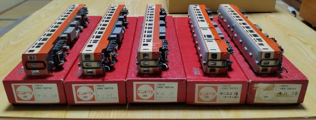 エンドウ　HOゲージ　キハ17 系気動車5両　ブラスモデル