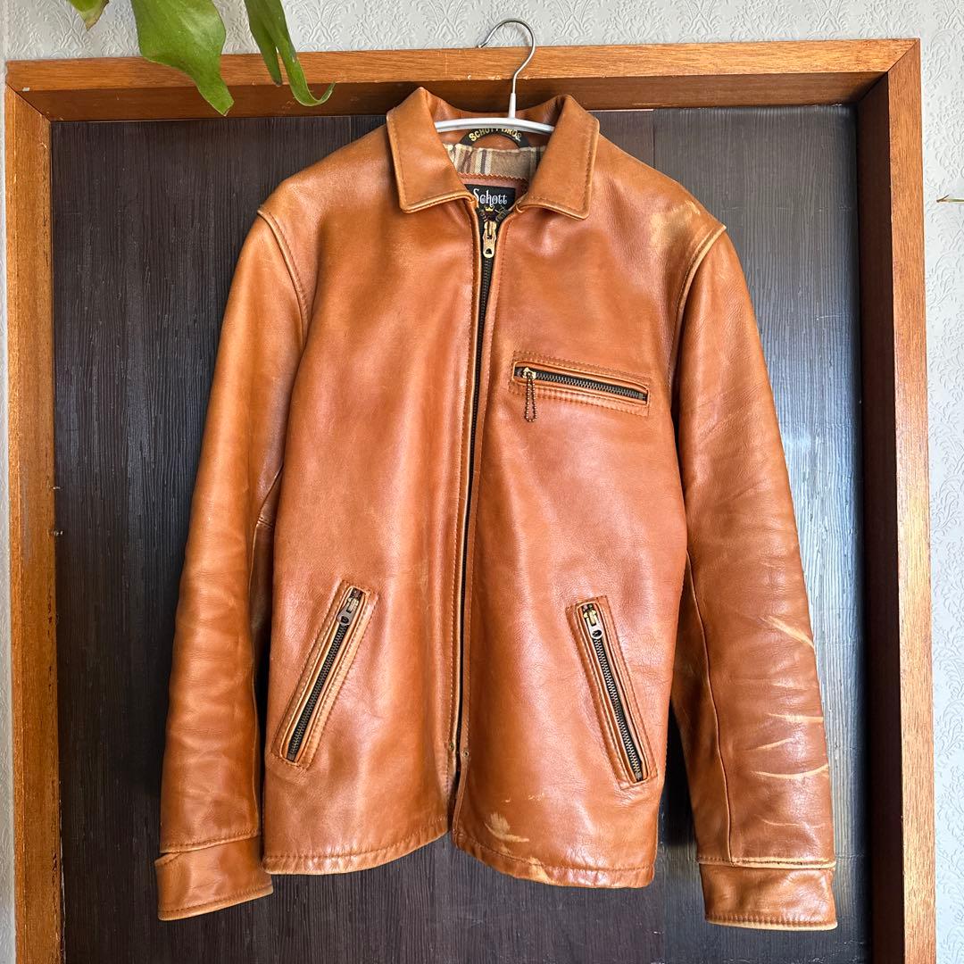 Schottの革ジャン