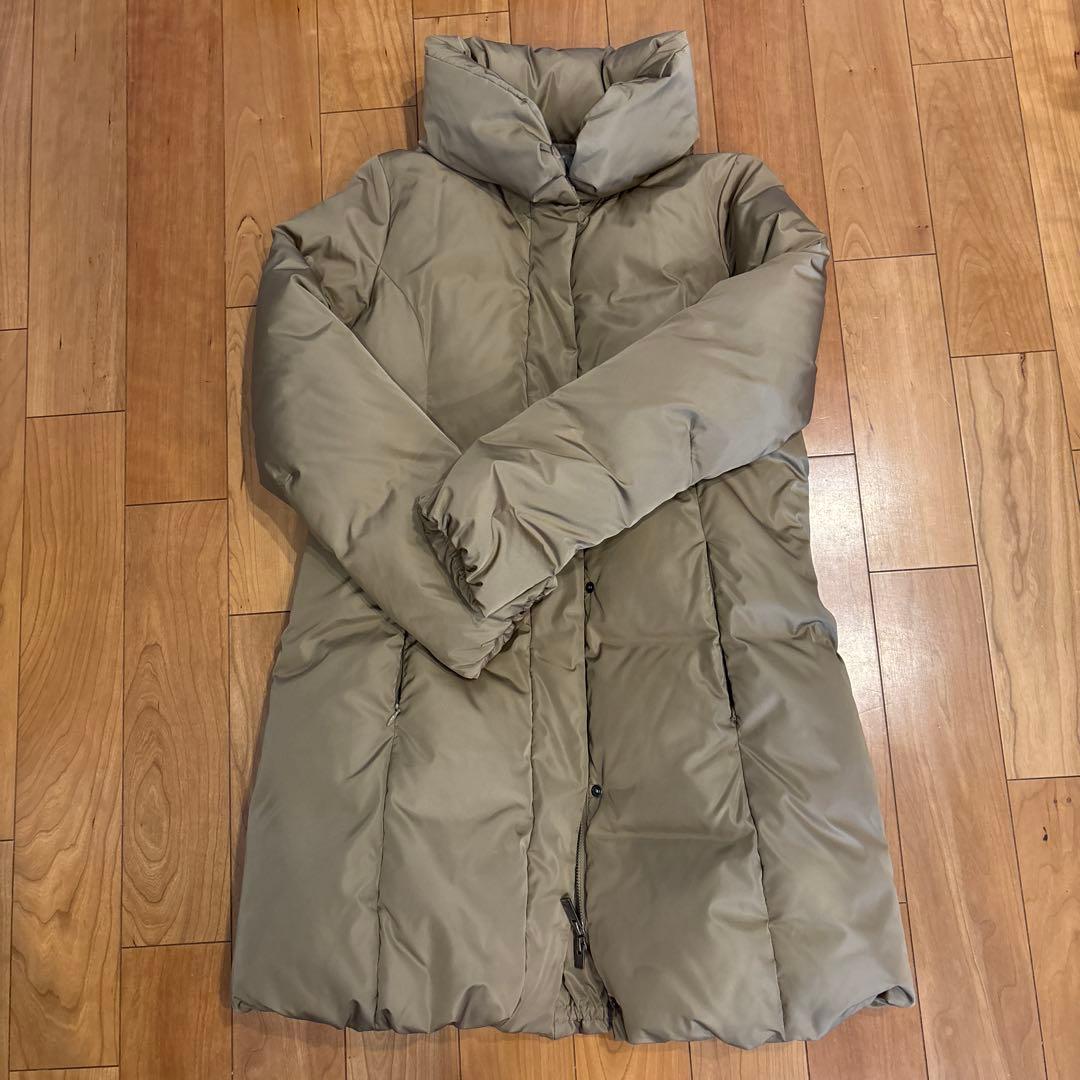 セオリーリュクス　ショールカラーダウンコート　シャンパンベージュ 38