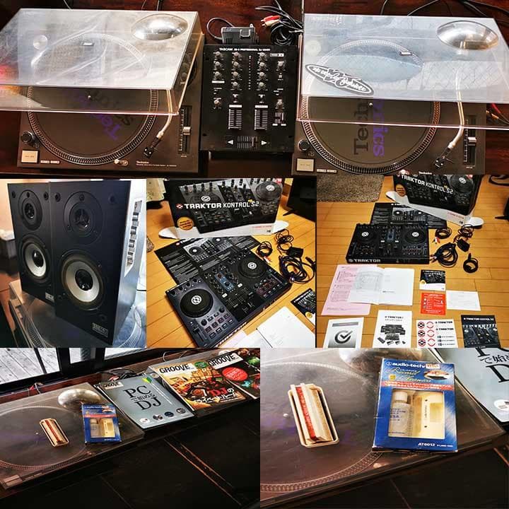SL-1200MK3 2台針付、ミキサー、PCDJ他セット　引取のみ9千値引