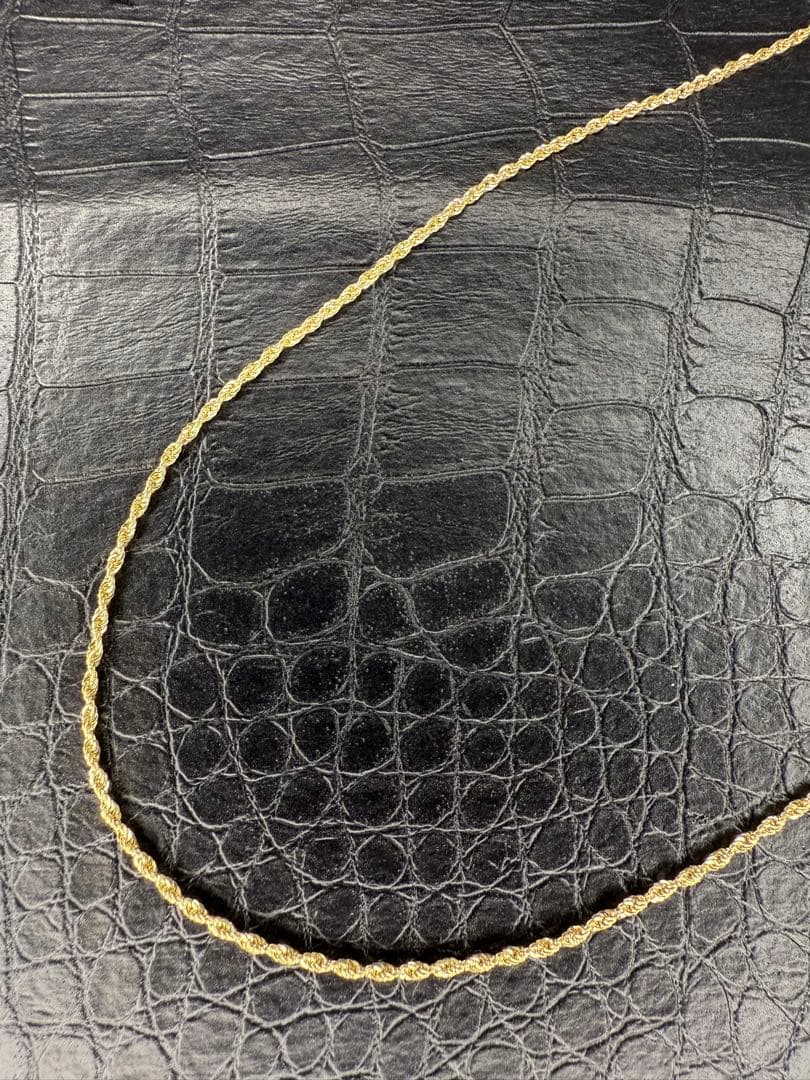 10K ロープネックレス 56cm 1.5mm