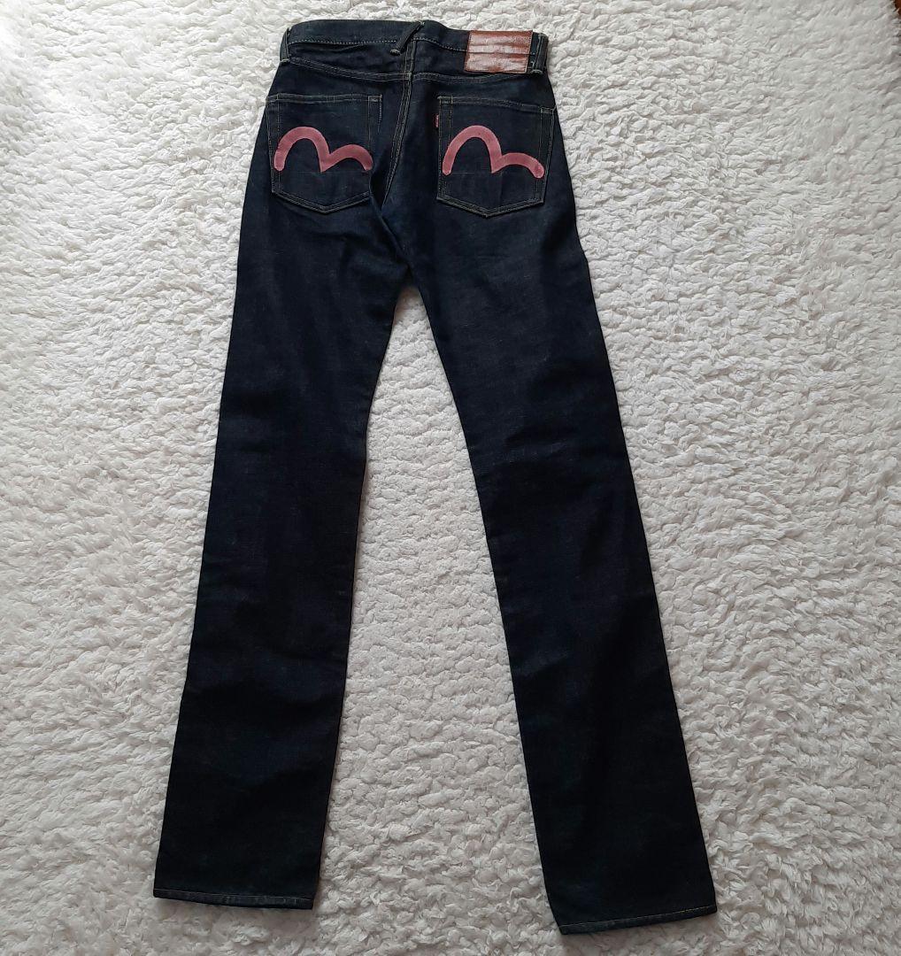 美品　エビス　evisu 2000 No.2　大黒　ピンクカモメ 25 濃紺