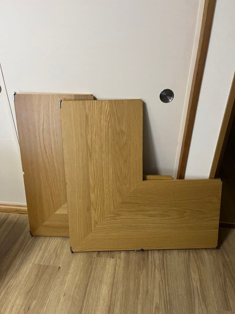 無印良品　ステンレスユニットシェルフ・追加棚・コーナータイプ　2枚