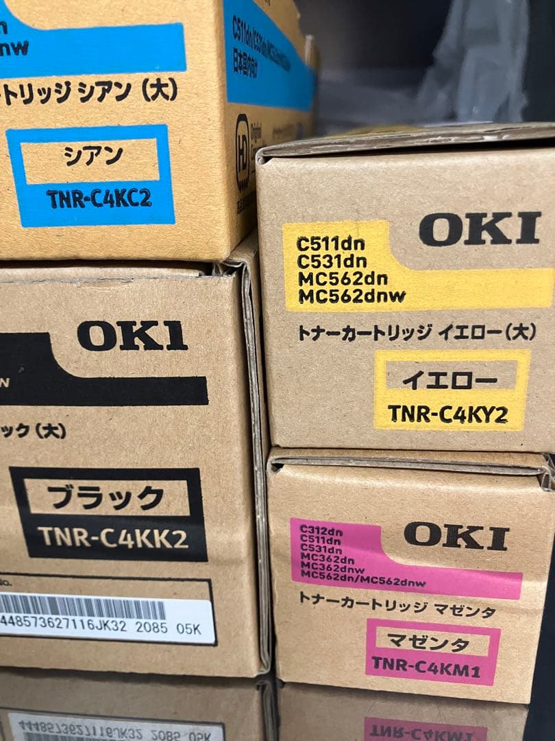 OKI トナーカートリッジ 4色セット マゼンタ小 TNR-C4 - メルカリ