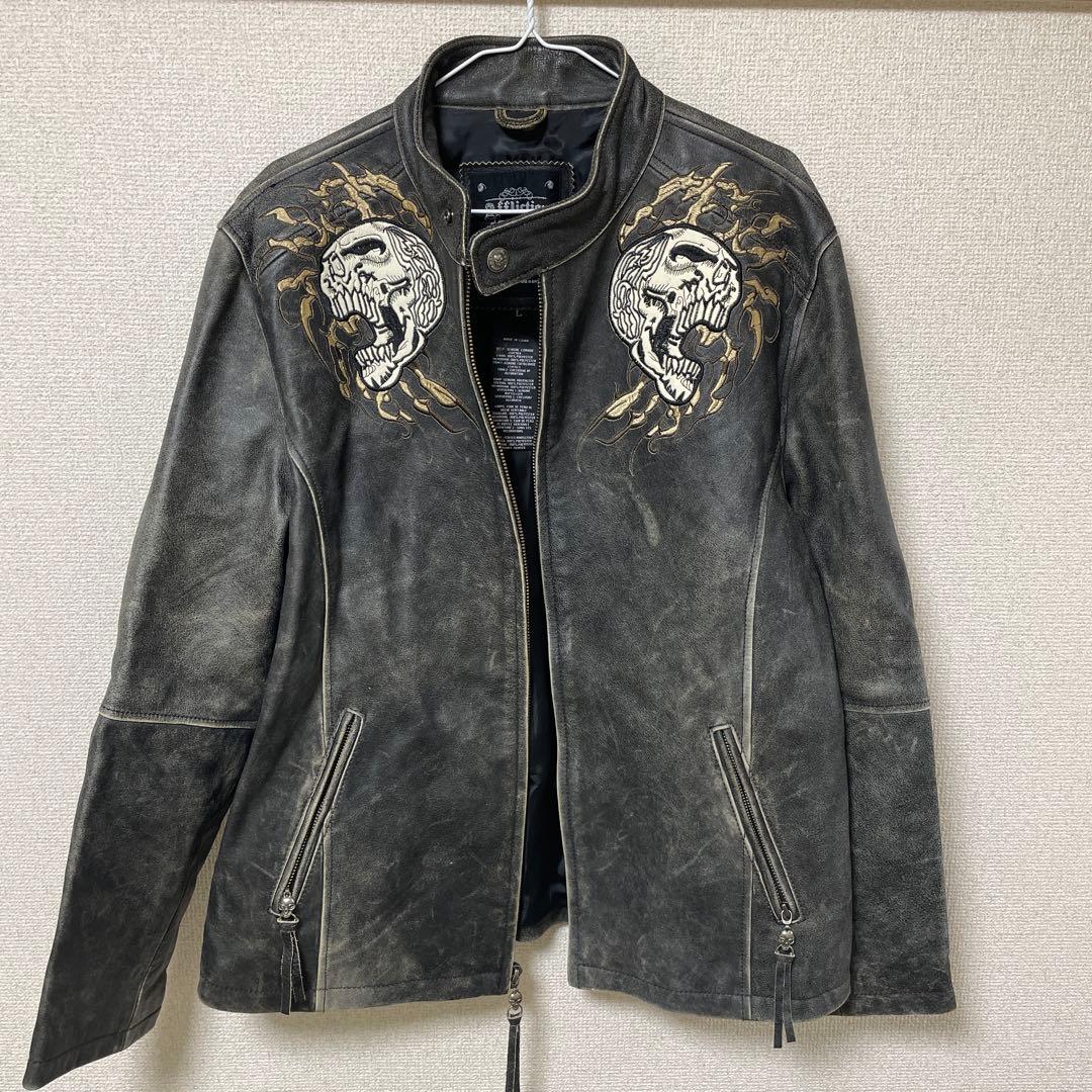 年末年始値下げ!!希少Afflictionアフリクション ビンテージ レザー 年末年始値下げ!!希少Afflictionアフリクション ビンテージ レザー