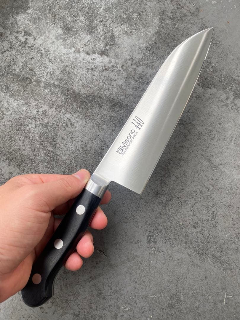 1本 ミソノMISONO 440 三徳 180mm 和包丁 180mm