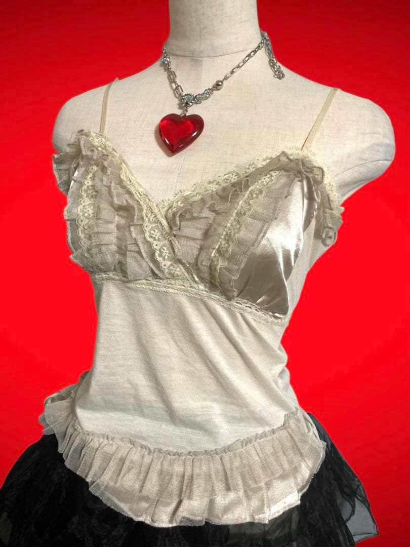 レア白ふりふり姫ギャルy2kフェアリーグランジロック古着屋ゴシック