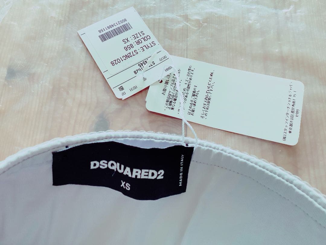 訳あり未使用品【DSQUARED2】スパンコール ベアトップ XS 56100円