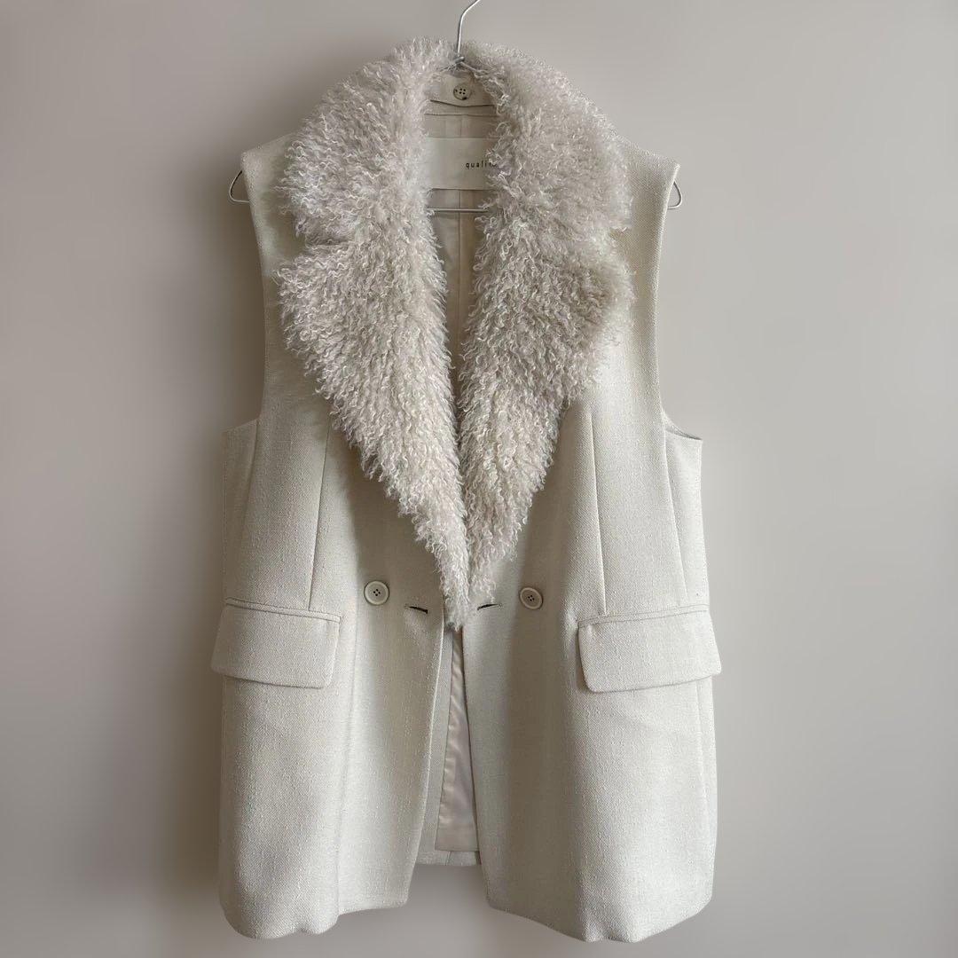 カリテ　ツィード　ジレ ハクツイードジップアップジレ | カリテ(qualite) | マルイウェブチャネル