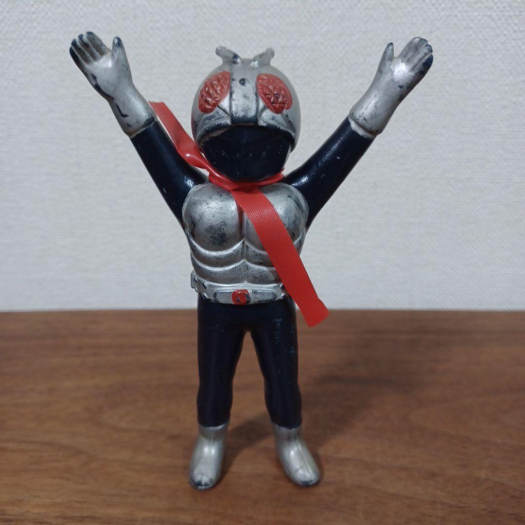 無版権　パチもの　「バンザイライダー」希少ソフビ フィギュア 希少 仮面ライダーX 当時物 ソフビ スタンダードサイズ 旧バンダイ