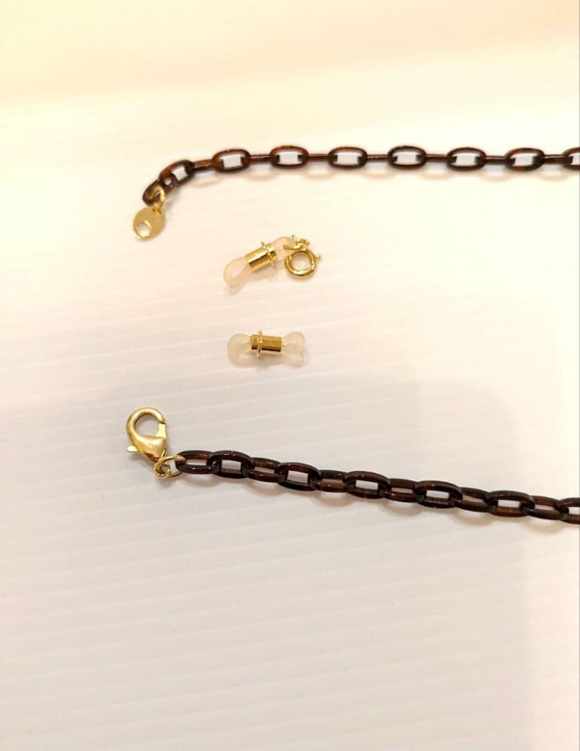 極美品】べっこう堂本鼈甲眼鏡チェーン＆ネックレス2Way