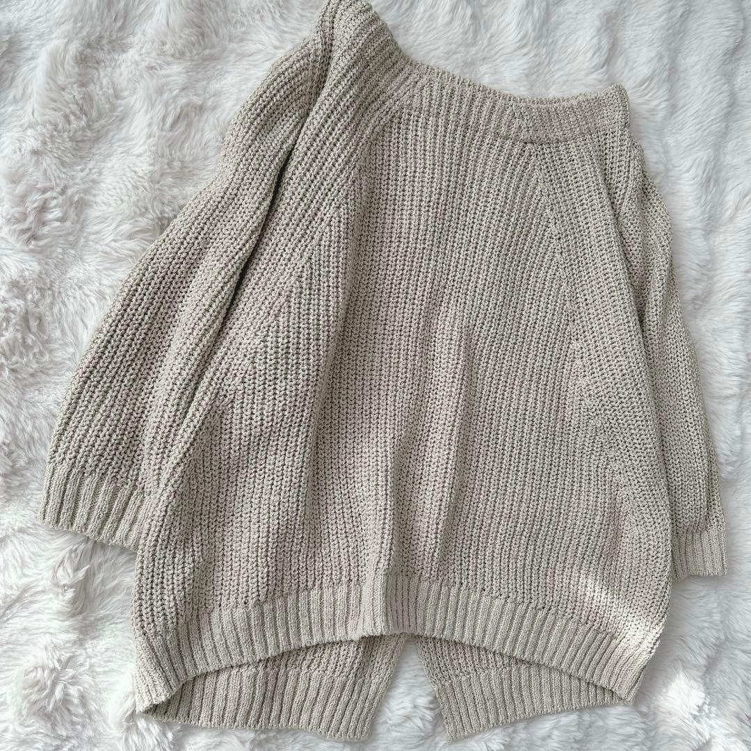 ドゥーズィエムクラス☆Lily Linen アゼプルオーバー シルク 麻 ニット