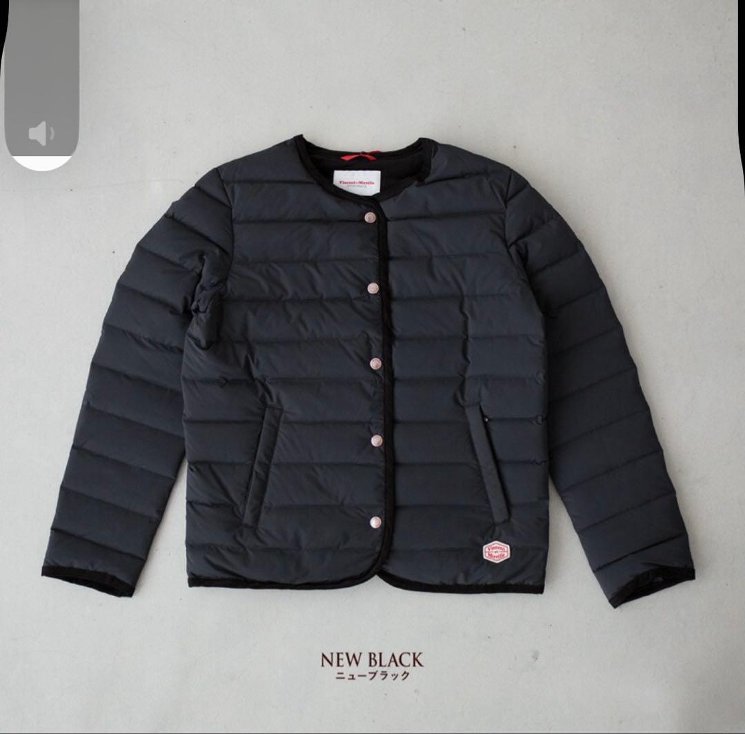 ヴァンソンエミレイユダウンジャケット　黒36