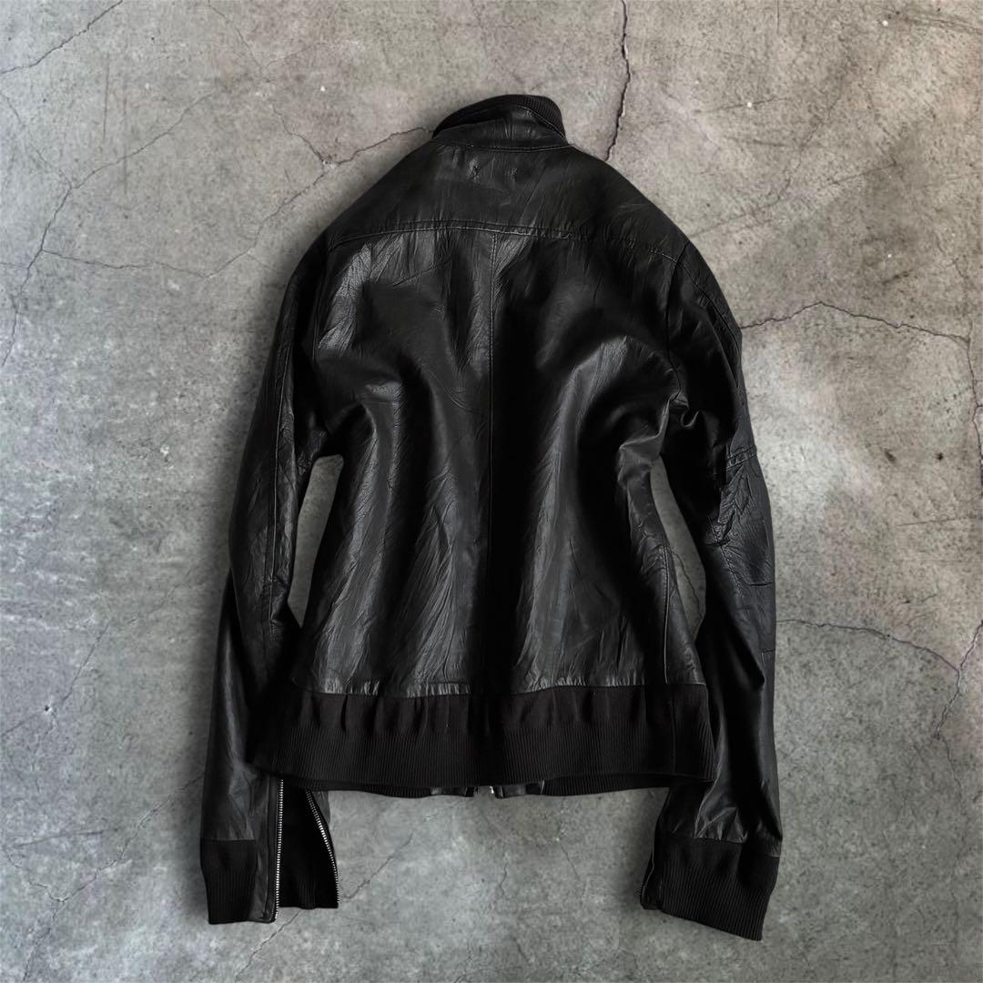 archive single leather jacket 00s y2k V系 - メルカリ