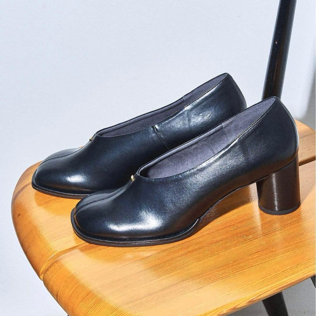 【未使用】LE TALON パンプス　25cm LE TALON（ル タロン） パンプス 「追加」5.5cmVカットサイドオープン