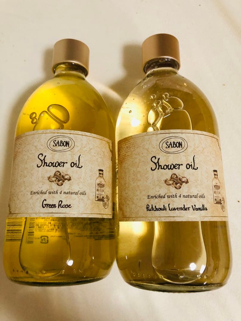 SABON シャワーオイル　パチュリラベンダーバニラ・グリーンローズ