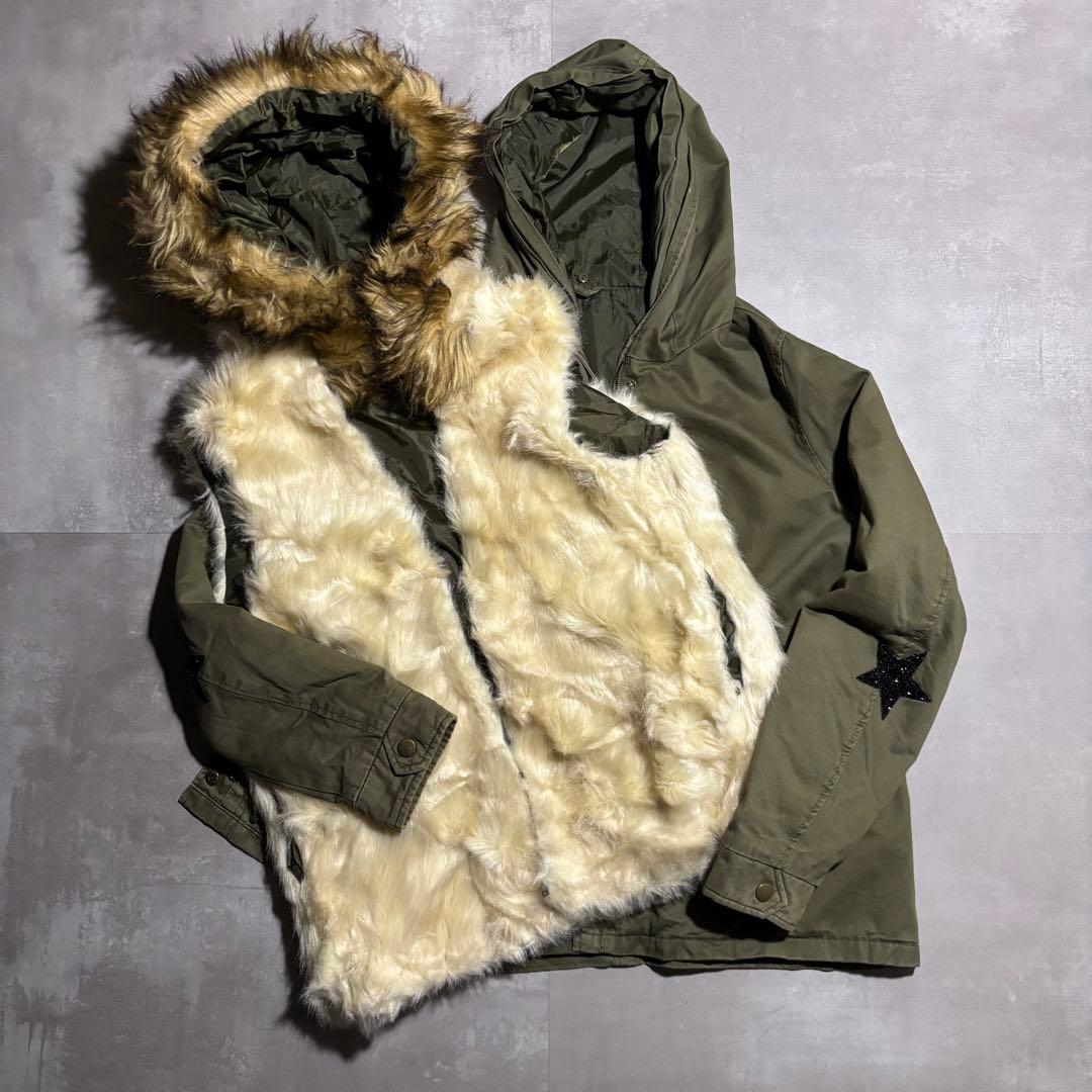 00s archive フライトジャケット n2b 型 y2k ファー ギャル - メルカリ