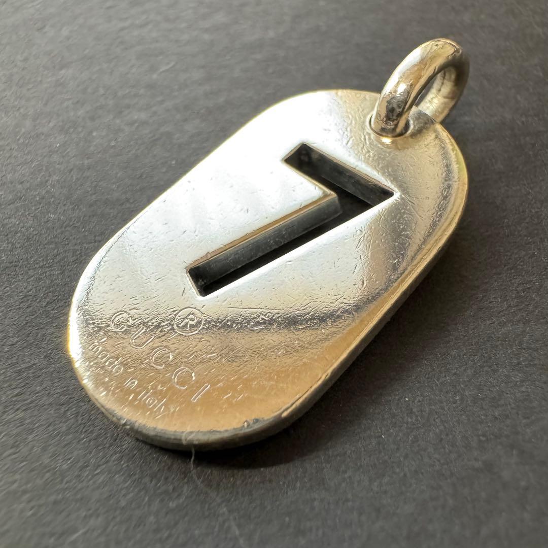 No.7 silver925】GUCCI オーバル ナンバー 7 ネックレス - メルカリ