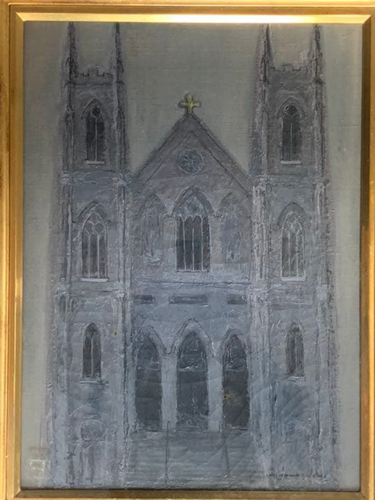 大幅値下げしました！川口正治 絵画 「聖堂」8号 額縁付 - メルカリ