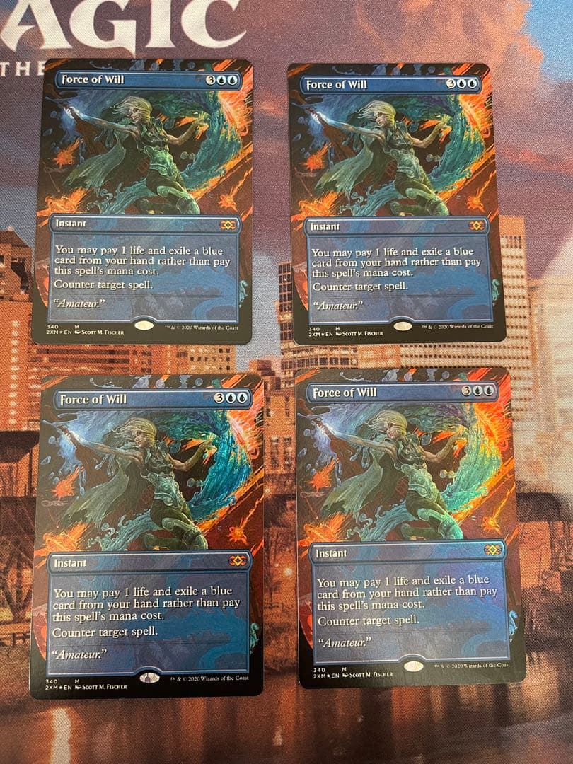 意志の力 Force of will 英語　拡張　foil 4枚セット