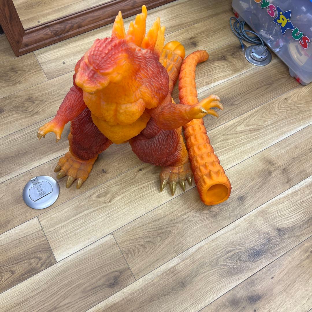 オレンジ ゴジラ フィギュア 120センチ バーニングゴジラ 全長120cm 超大型フィギュア 1994年発売 ゴジラ