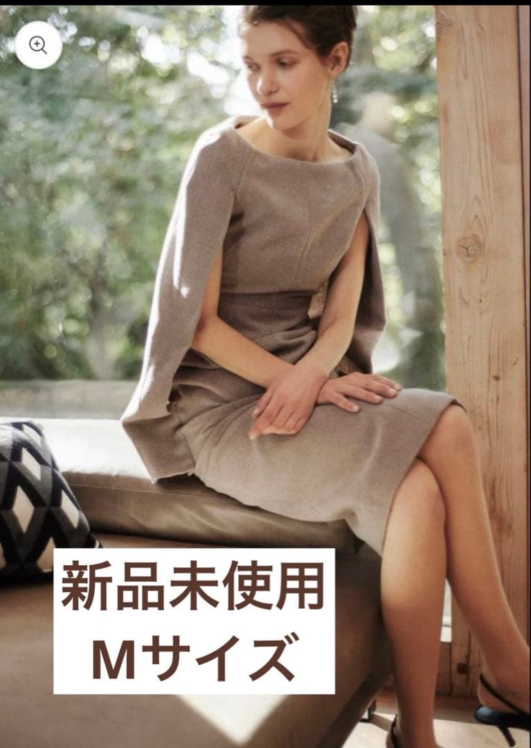 laubeblanc Narrow line Cape Dress Mサイズ Narrow line Cape Dress – L'AUBE BLANC