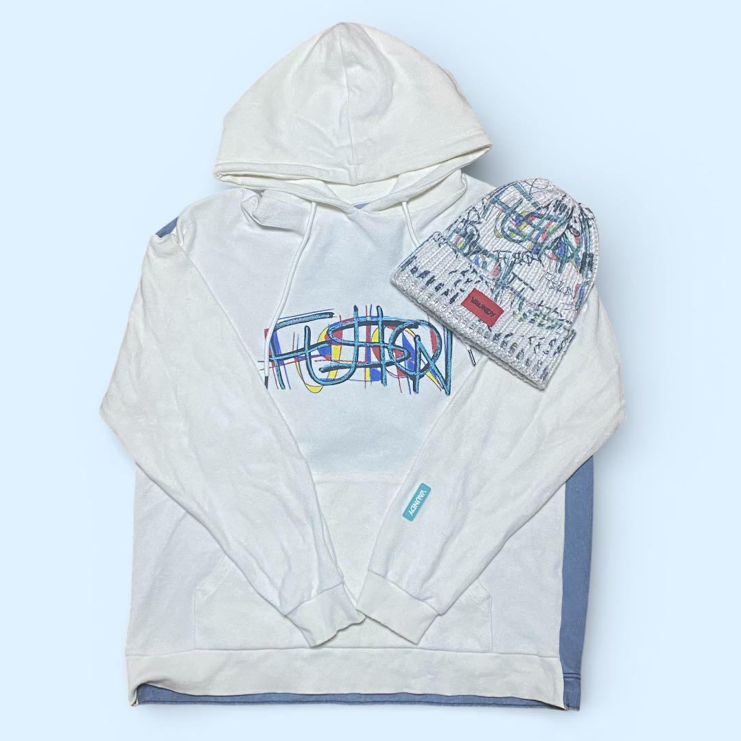 FUSION パーカー　ニット帽　セット 最近ニット帽とパーカーの 組み合わせにハマりまくってる🦋 パーカーも