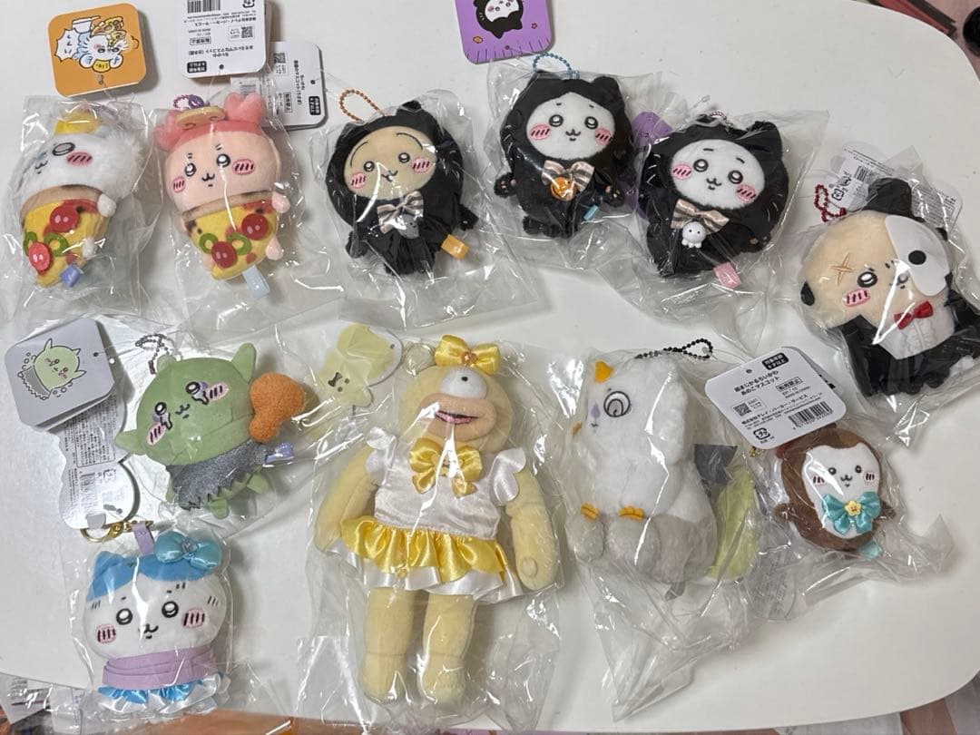 まじかる ちいかわ 黒猫のマスコット おそろいピザなマスコット11点 セット