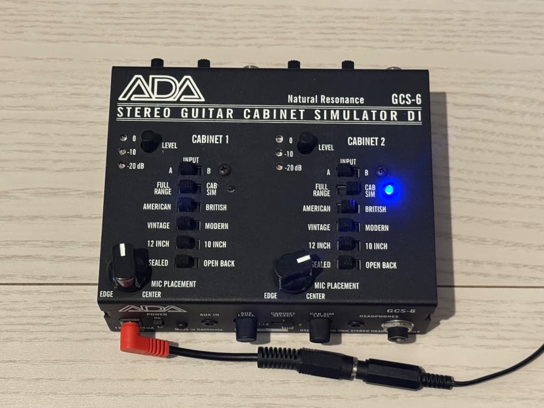 ADA GCS-6 　キャビネットシミュレーター ADA GCS-6｜ステレオ・キャビネット・シミュレーター＆DIボックス