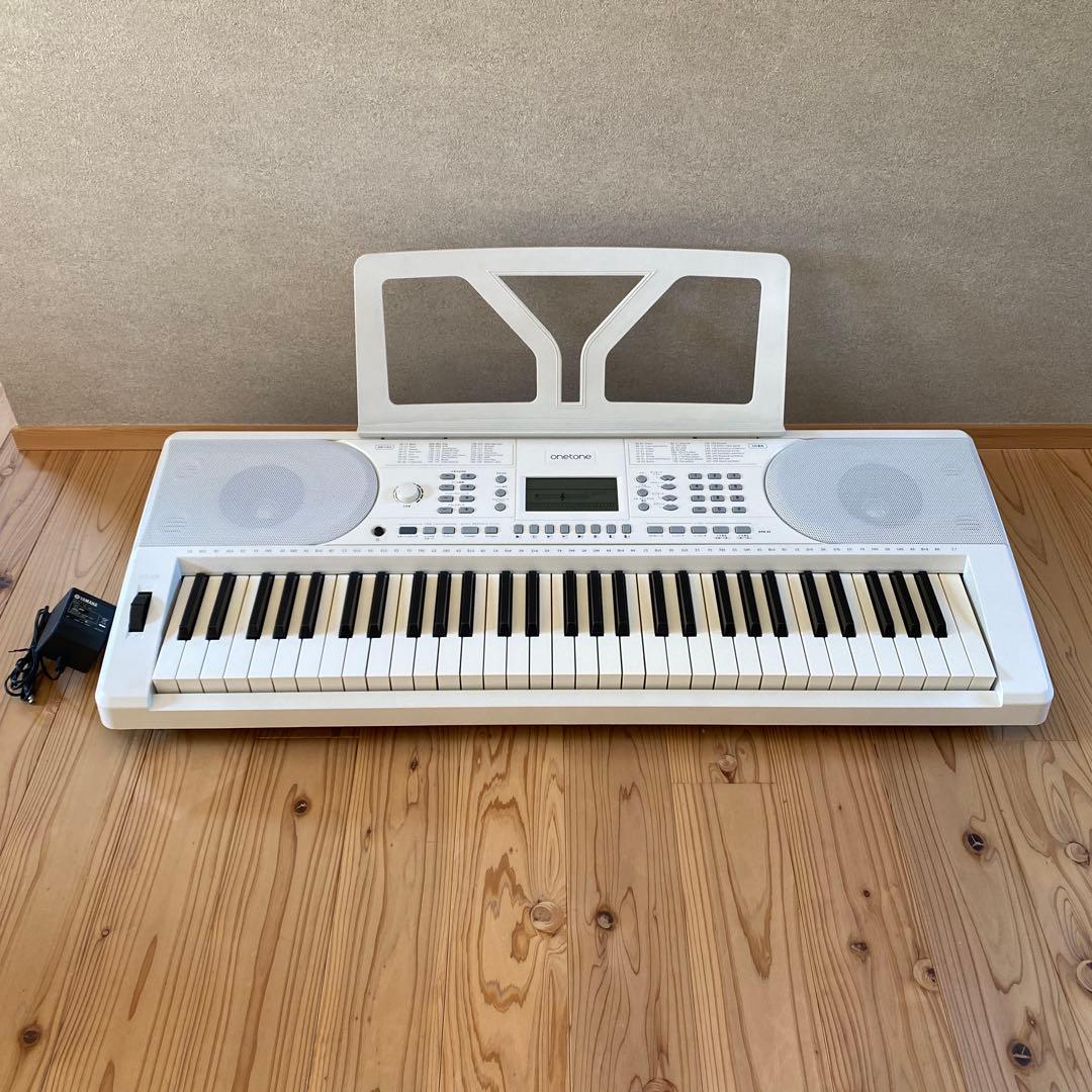 ピアノ　練習　ワントーン　onetone 61鍵盤電子キーボード　お子様 Amazon | ONETONE ワントーン 電子キーボード 61鍵盤 初心者セット