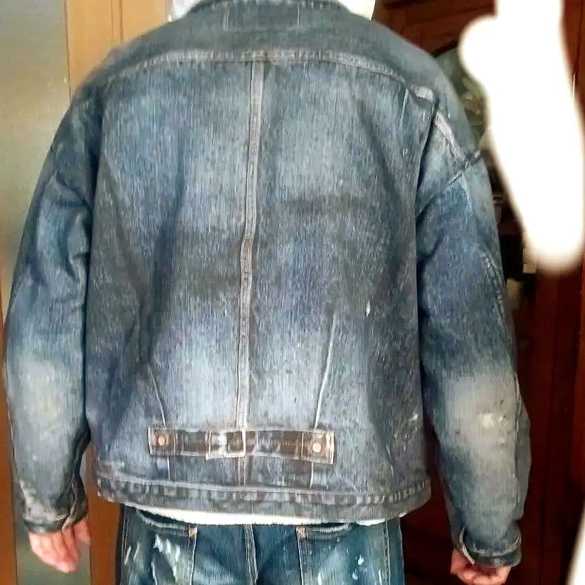 Lot.5067XX デニム転写スウェットジャケット希少サイズXLサプール加工