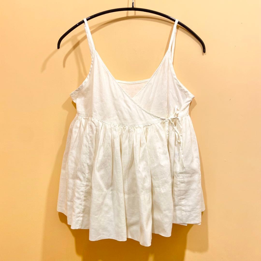 新品未使用 BEAMS BOY コットンリネンカシュクール キャミソールブラウス