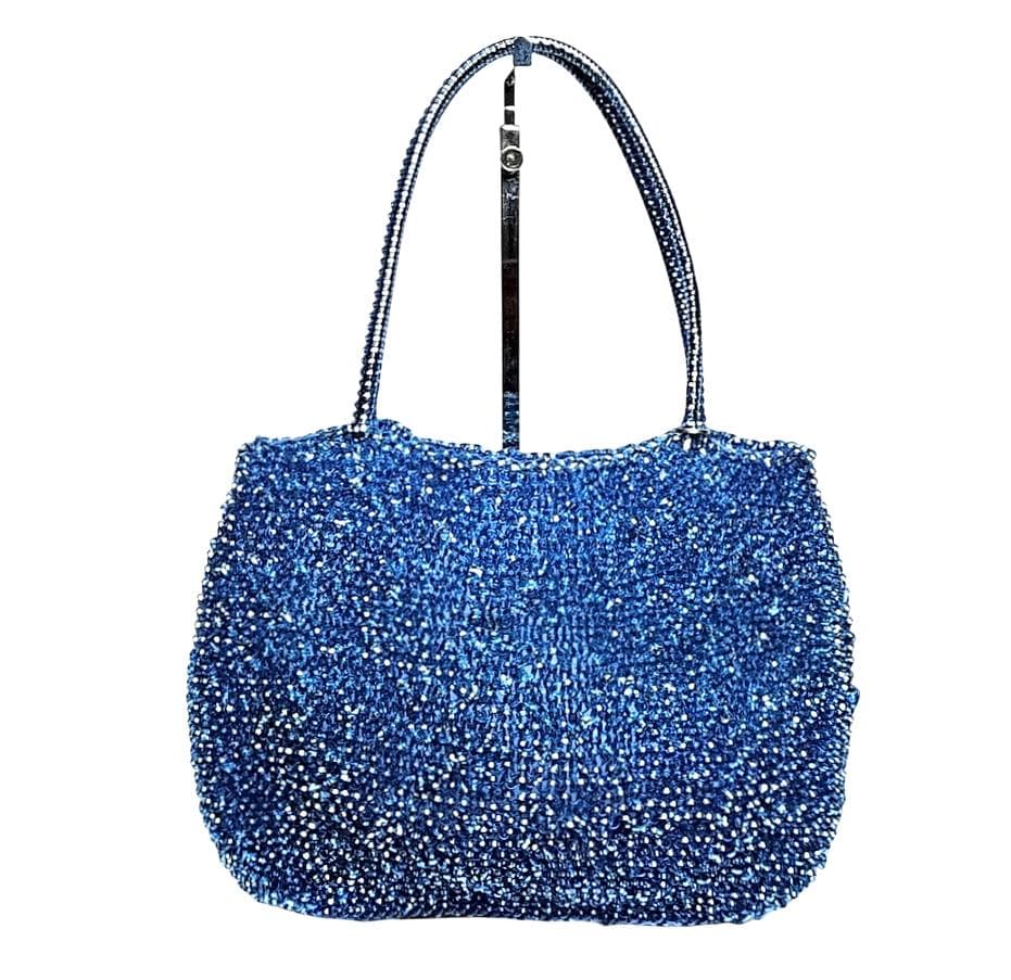 アンテプリマ　 ワイヤーバッグ　シャンパンブルー　横長 アンテプリマ ワイヤーバッグ シャンパンブルー 横長 - メルカリ