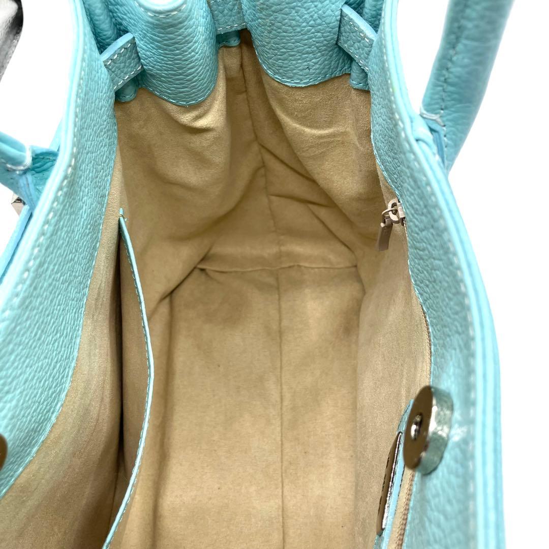 傳濱野 デンハマノ ミーティア ハンドバッグ トートバッグ ピュア