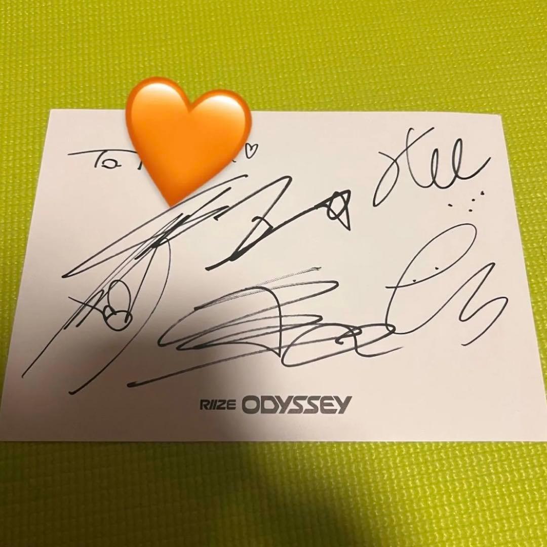 Riize プレサ 全サ 直筆 サイン odyssey Riize プレサ 全サ 直筆 サイン odyssey｜Yahoo!フリマ（旧PayPayフリマ）
