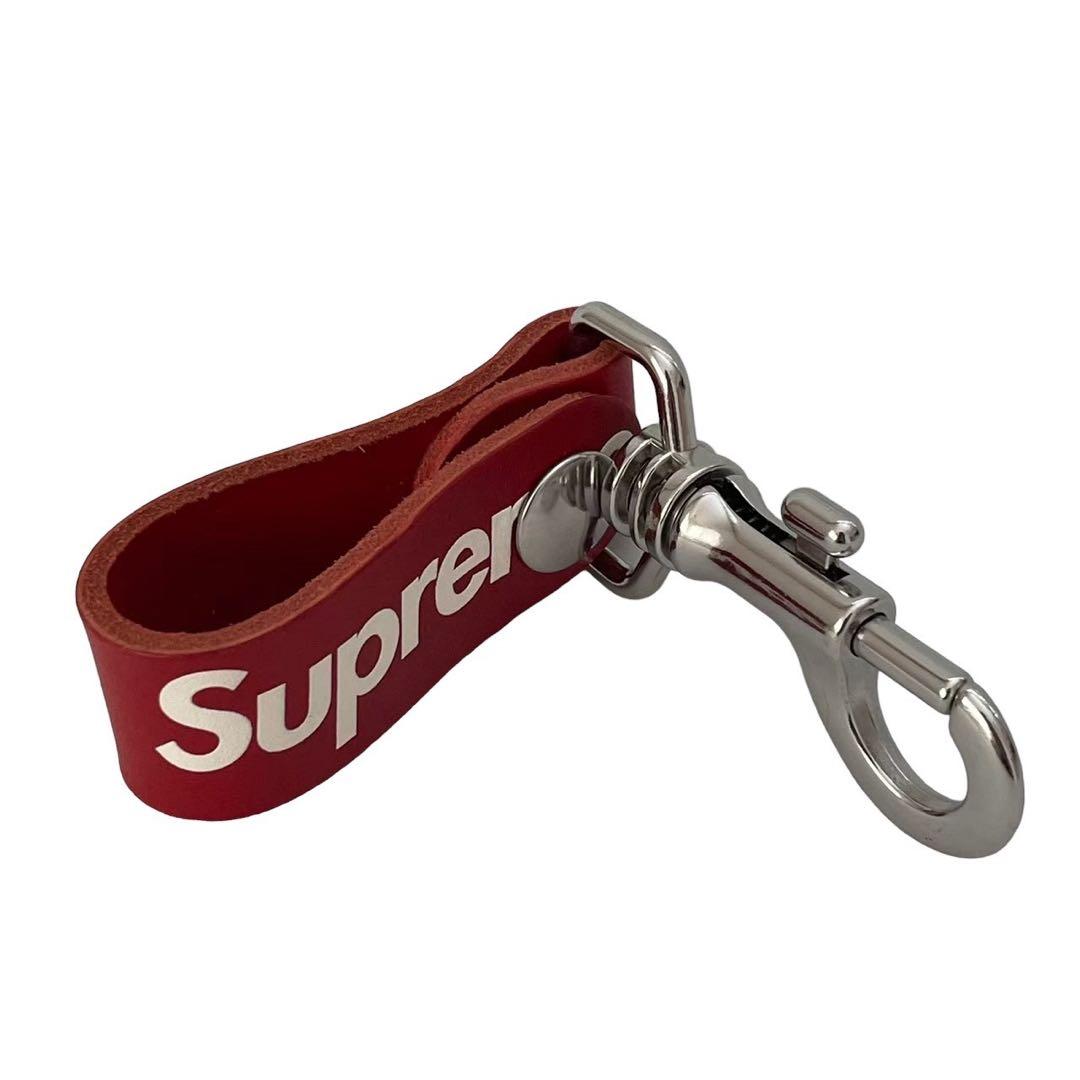 Supreme シュプリーム レザーキーリング 赤 Keychain レザー - メルカリ