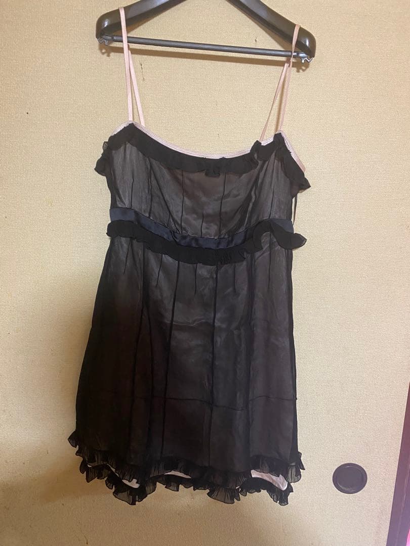 LOUIS VUITTON ブラック キャミソール 42