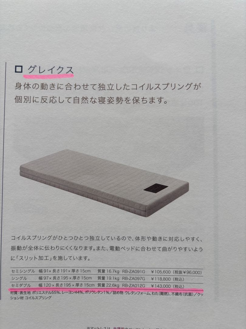 パラマウント マットレス