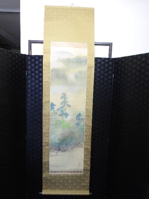 嵐峡春　春楊題　共箱　M１４８０