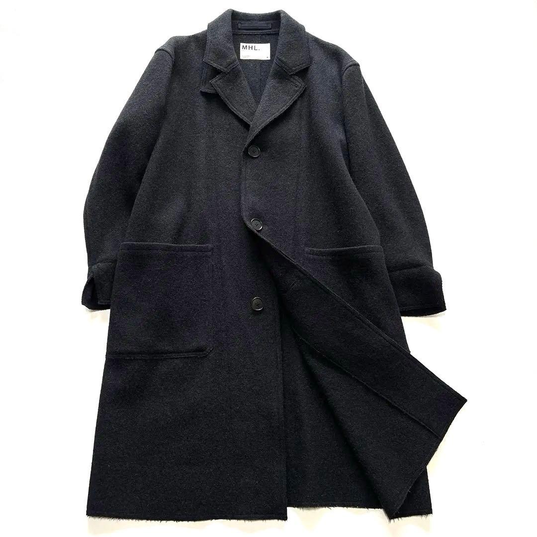 極美品✨MARGARET HOWELL MHL ウールステンカラーコート グレー - メルカリ