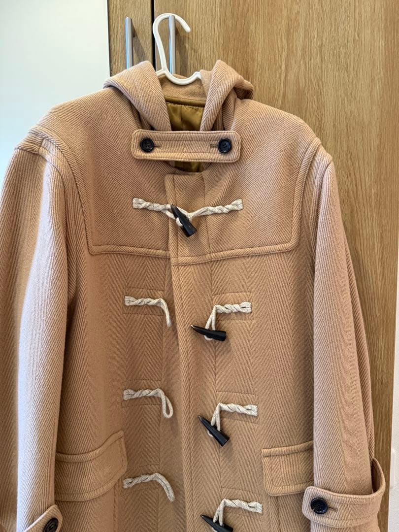23区ベージュ ダッフルコート フード付き