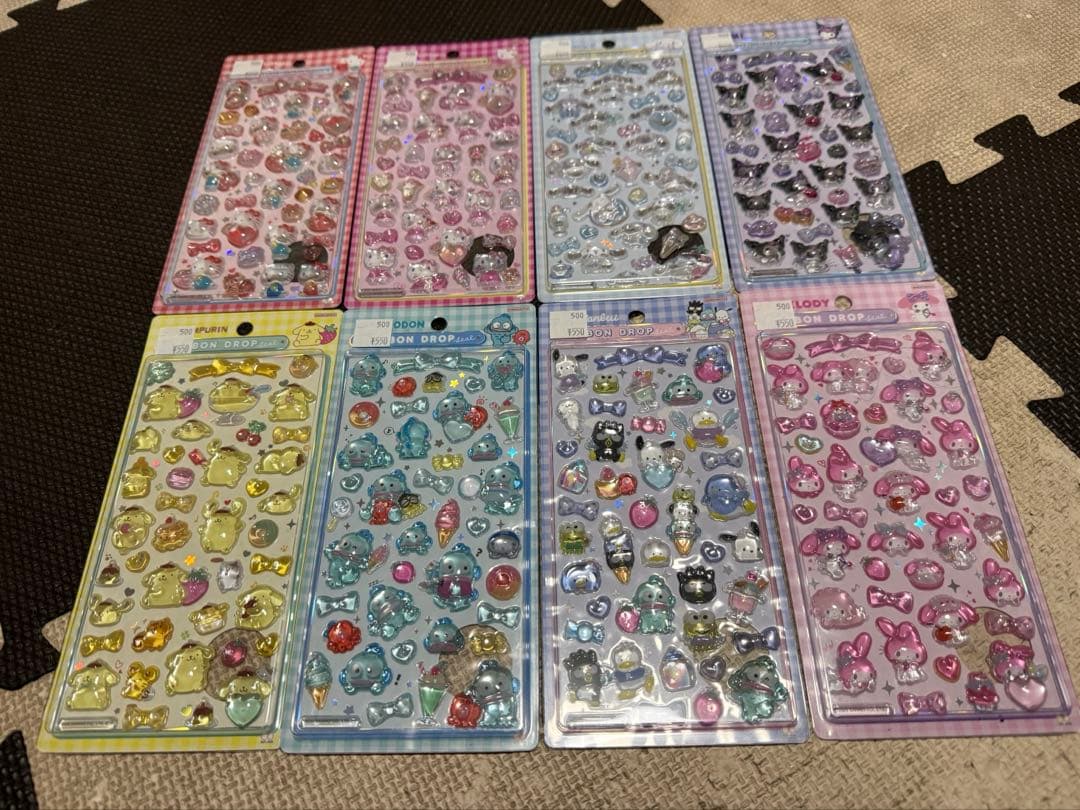 サンリオ　ボンボンドロップシール　正規品　第2弾　全種類セット　フルコンプリート