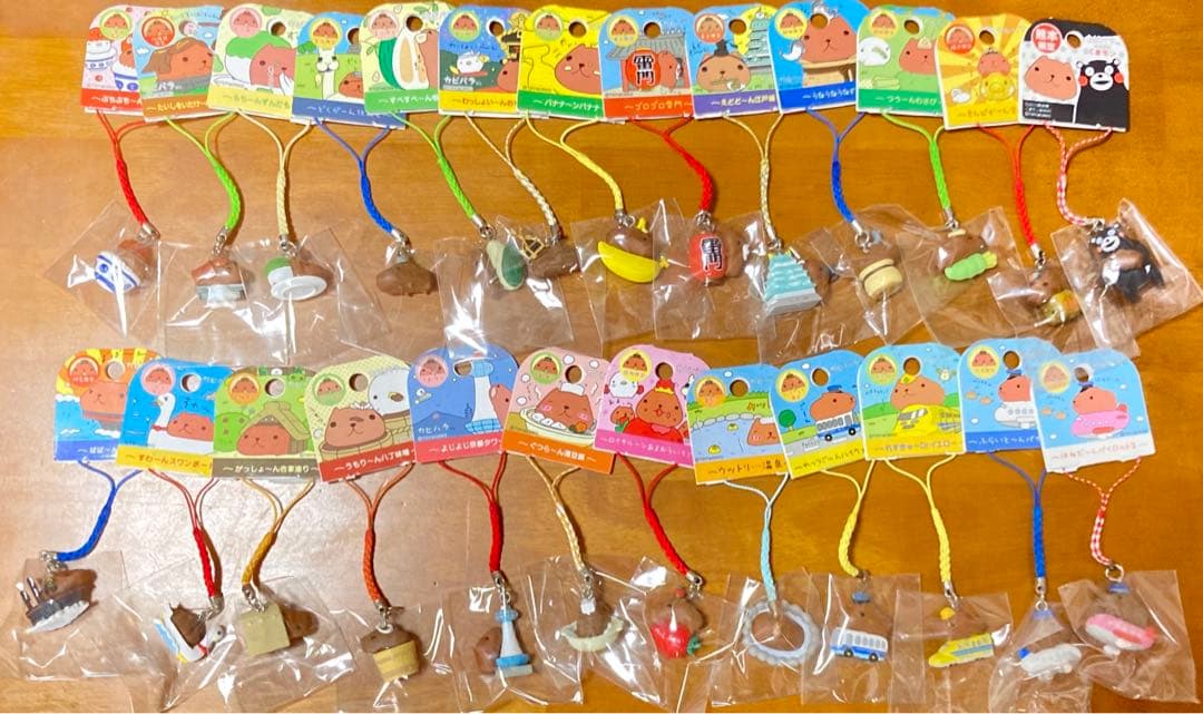 カピバラさん ご当地根付ストラップ 25点セット