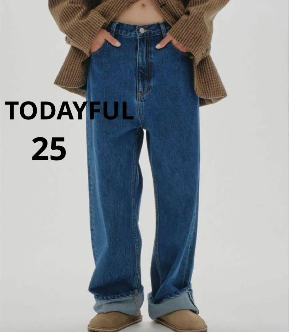 トゥデイフル　TODAYFUL carys denim ブルー　25