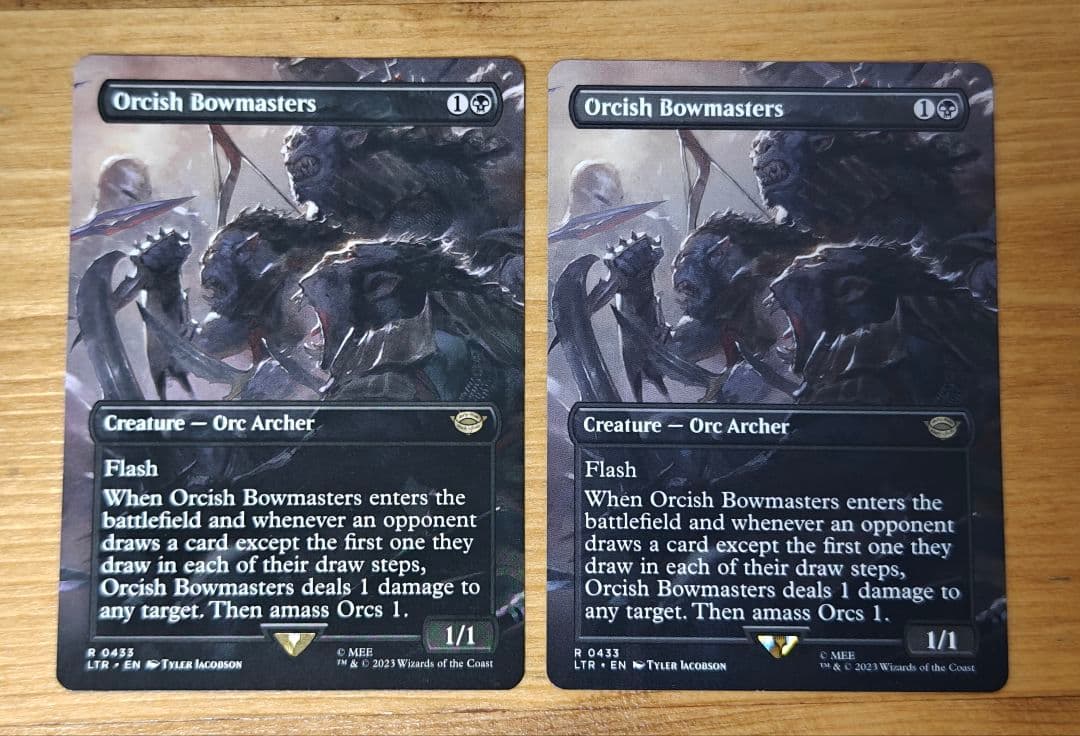 MTG オークの弓使い ボーダーレス 英語 2枚