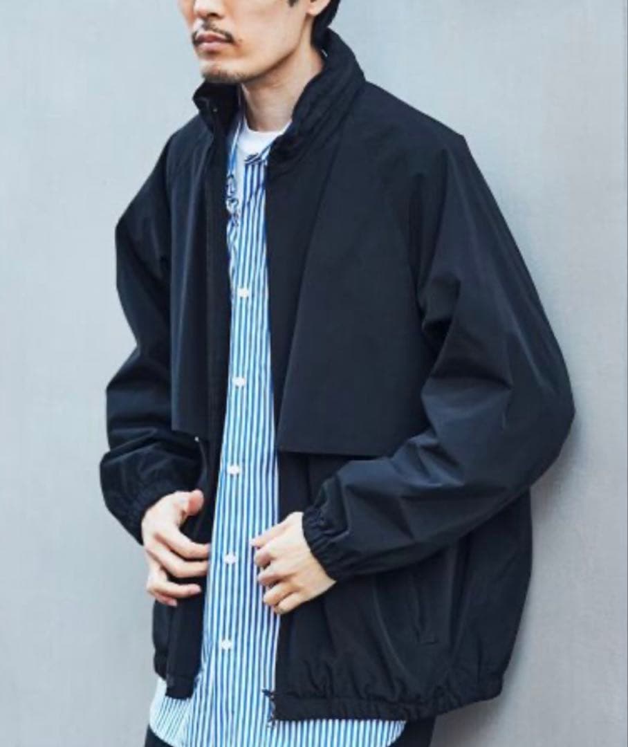 LA BOUCLE / ラブークル】スタンドショートブルゾン コットン/ナイロン