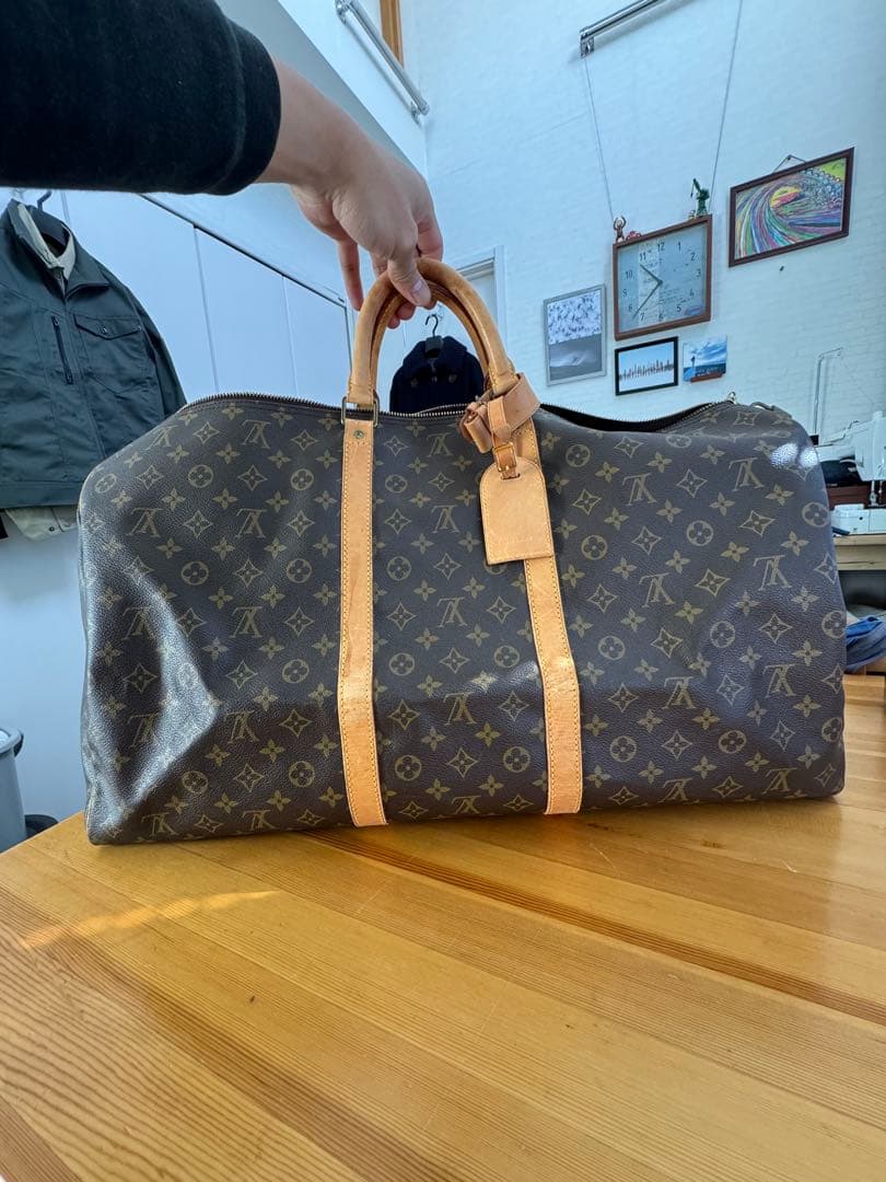 【楽天一番】ルイヴィトン ボストン キーポル60 鍵 南京錠付き