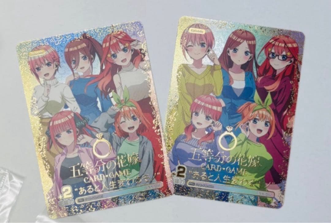 五等分の花嫁カードゲーム　PR + ワイヤレスイヤホン特典 2枚セット